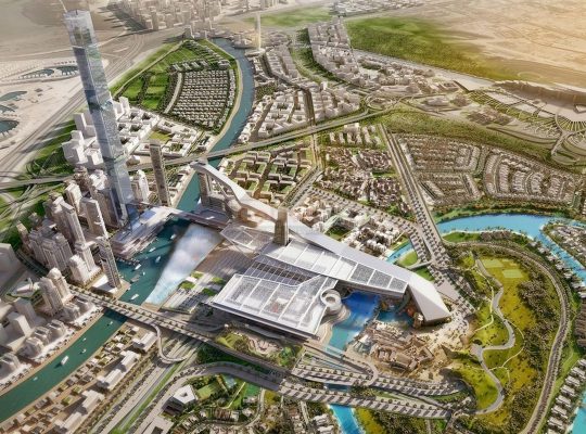 Full Canal view studio for sale in Azizi Riviera