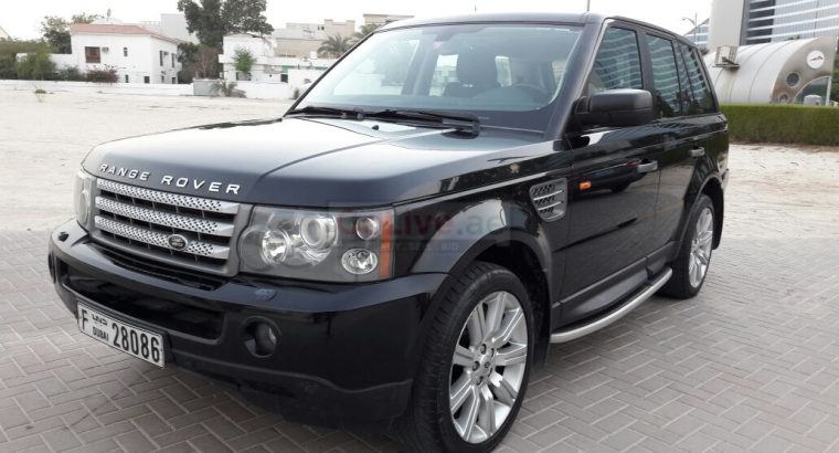 RANGE ROVER 2008, GCC, SPORT SUPERCHARGED, AGENCY MAINTAINED, SUNROOF, LEATHER SEATS