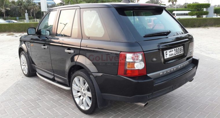 RANGE ROVER 2008, GCC, SPORT SUPERCHARGED, AGENCY MAINTAINED, SUNROOF, LEATHER SEATS