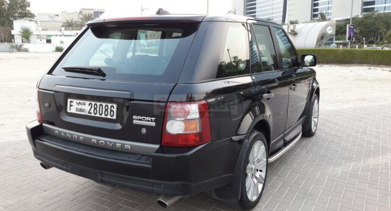 RANGE ROVER 2008, GCC, SPORT SUPERCHARGED, AGENCY MAINTAINED, SUNROOF, LEATHER SEATS