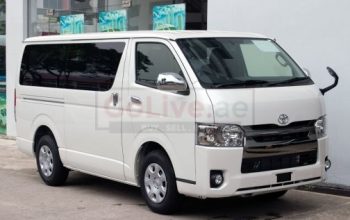 14 Seat Toyota Hiroof bus with driver for monthly basis (Van on Rent)