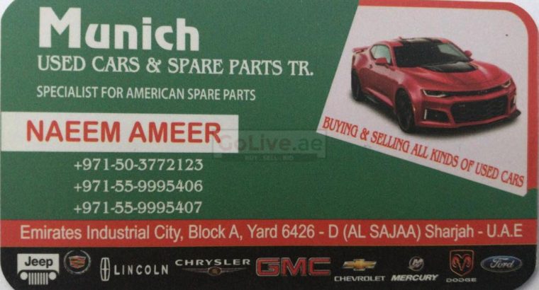 Munich Used cars & Spare Parts TR LLC (Sharjah Used Parts Market)
