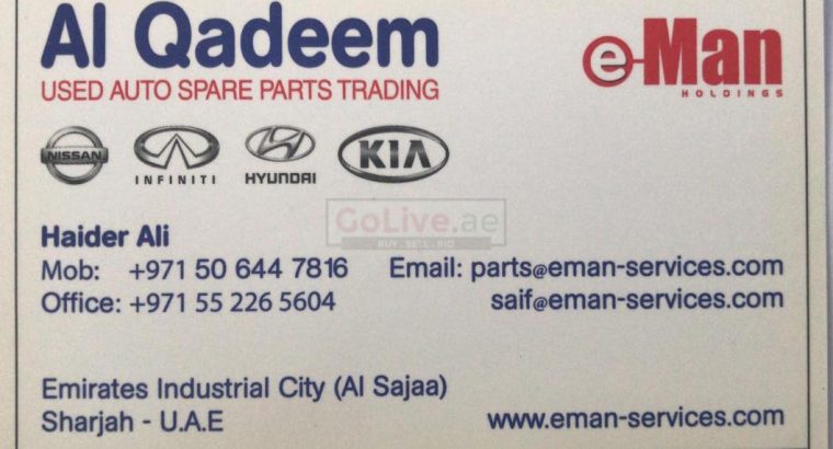 AL QADEEM USED AUTO PARTS TR (Sharjah Used Parts Market)