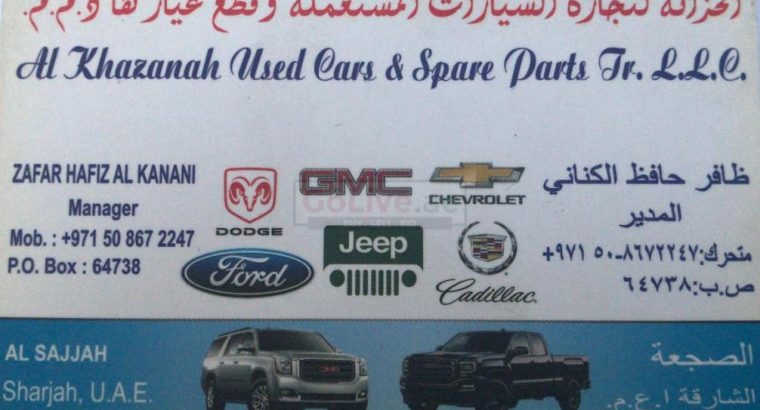 AL KHAZANAH USED CAR AND SPARE PARTS TR LLC (Sharjah Used Parts Market)