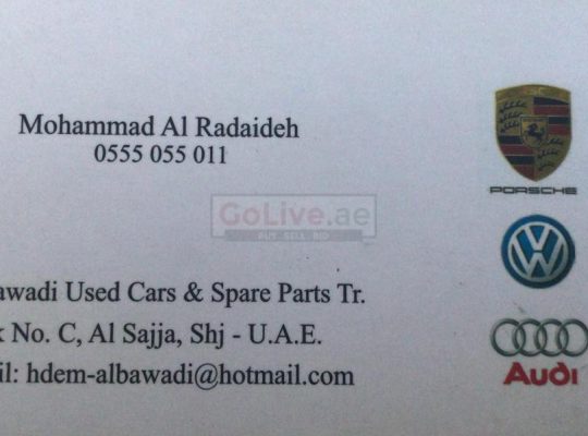 Al Bawadi Used Cars & Spare Parts TR LLC (Sharjah Used Parts Market)