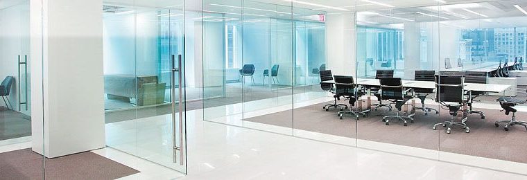 Carpenter gypsum glass partitions doors
