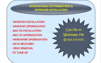 Windows/Mac OS Computer Formatting and Software Installation