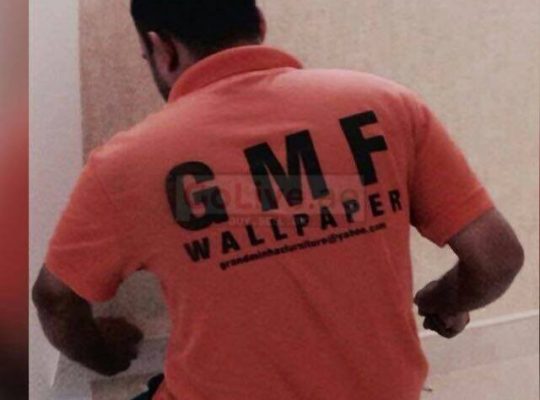 Wallpaper fixing paint