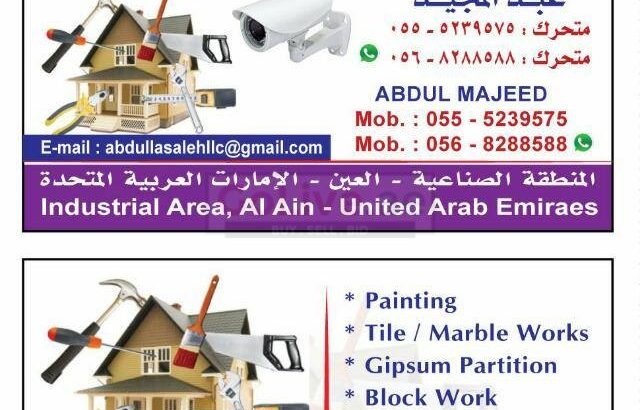 CALL ME FOR ALL KIND OF GENERAL MAINTENANCE