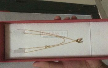 Gold neckless pendant letter N from kalyan