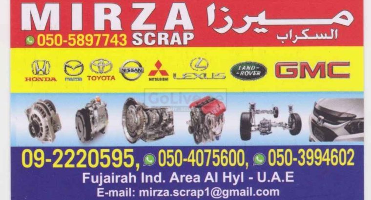MIRZA SCRAP Used Parts TR
