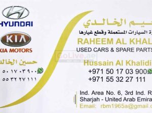 RAHEEM AL KHALIDI USED CARS AND SPARE PARTS