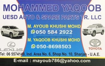 MOHAMMAD YAQOOB USED SPARE PARTS