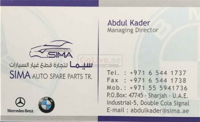 SIMA AUTO SPARE PARTS T.R