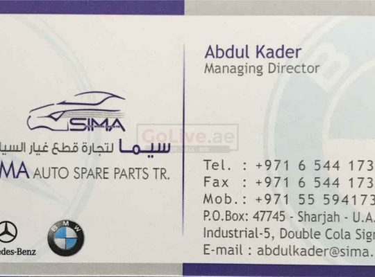 SIMA AUTO SPARE PARTS T.R