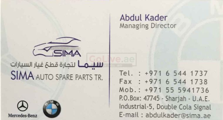 SIMA AUTO SPARE PARTS T.R