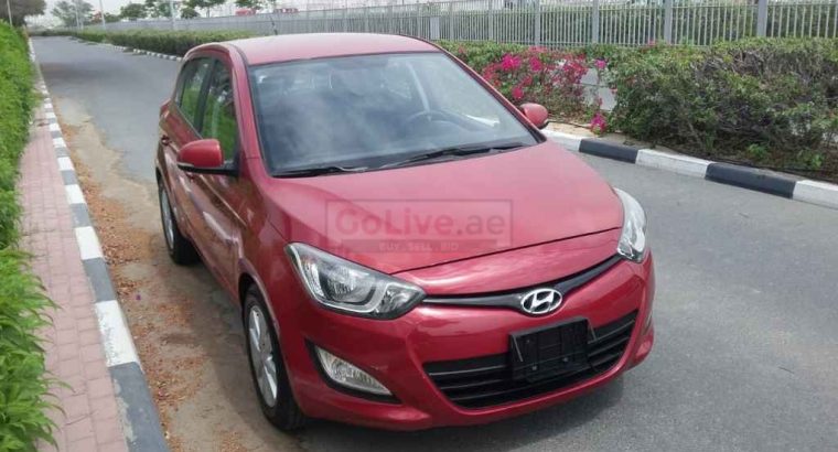 Hyundai i20 2014 model low mileage GCC in mint condition
