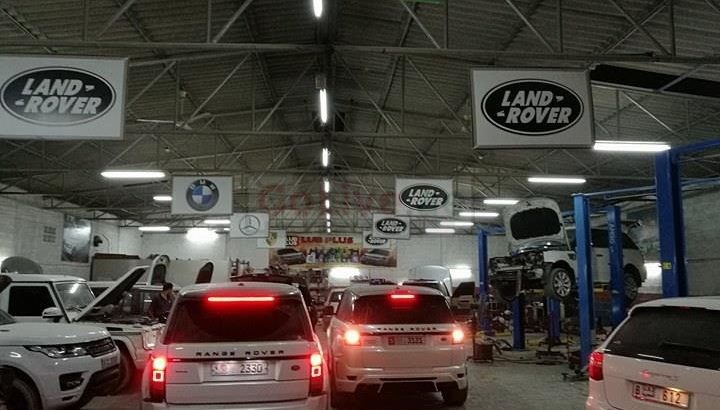 Land Rover Range Rover Jaguar Maintenance Service Center Workshop & Repair Garage Sharjah