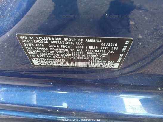 2016 VOLKSWAGEN PASSAT USA IMPORTED FOR SALE ONLY FOR 17500 AED
