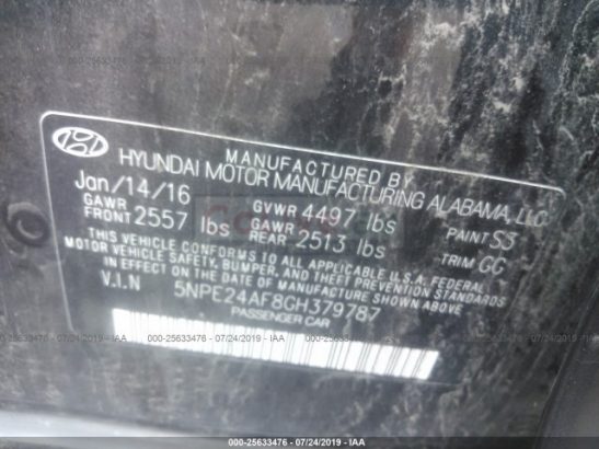 2016 Hyundai Sonata USA Imported for sale only for 23500 AED