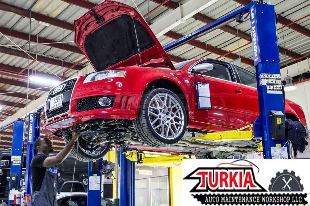 Oil Change Service New Year Offer for Range Rover Land Rover & German Cars just 300 AED at Turkia Auto Workshop