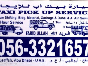 Taxi Pickup for rent in Abu Dhabi
