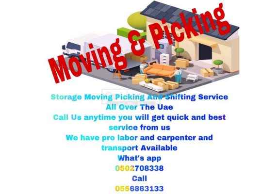 UAE ALL OVER PICKING AND MOVING SERVICES 055 6863133
