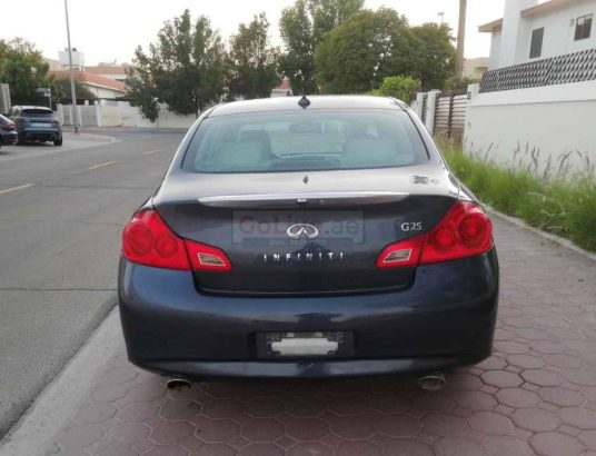 INFINITI G25 2012,FULL OPTION,SUNROOF,LEATHER SEATS,FRESH IMPORT
