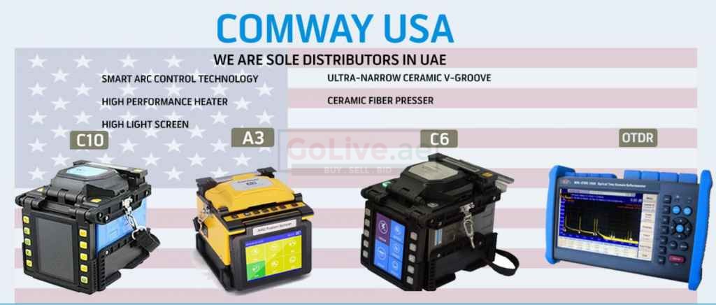 COMWAY Splicing Machine, Power Meter, Source Meter, OTDR and Tools