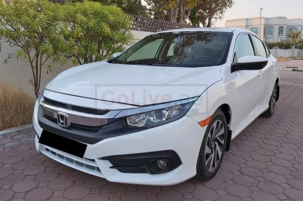 HONDA CIVIC 2018, WHITE COLOR, MID OPTION, WITH CAMERA, USA IMPORTED , PERFECT CONDTION