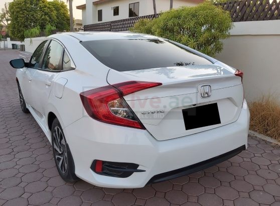 HONDA CIVIC 2018, WHITE COLOR, MID OPTION, WITH CAMERA, USA IMPORTED , PERFECT CONDTION