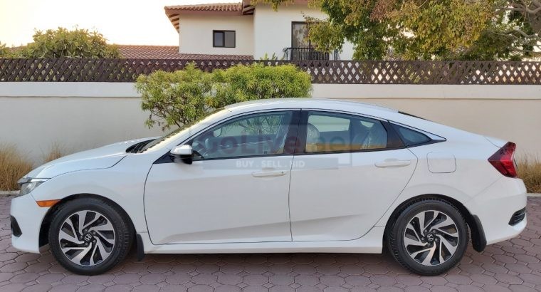 HONDA CIVIC 2018, WHITE COLOR, MID OPTION, WITH CAMERA, USA IMPORTED , PERFECT CONDTION