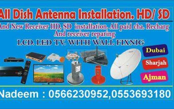 Satellite dish receiver installation