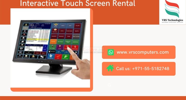 Interactive Touch Screen Rental at VRS Technologies