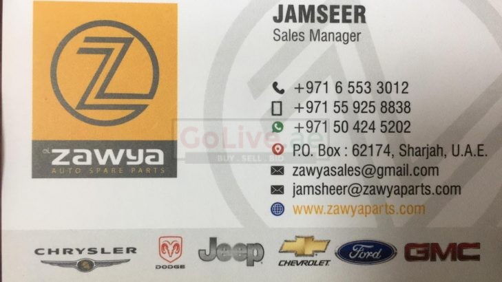 Zawya Auto Spare Parts American Cars ( New Replacement Auto Parts Dealer )