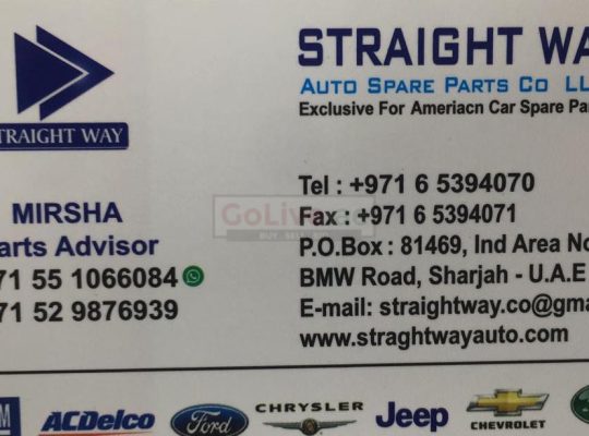 Straight Way Auto Spare Parts TR ( American Cars Parts )