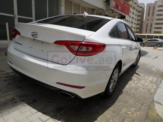 HYUNDAI SONATA 2015 MID OPTION WHITE , USA IMPORTED FOR SALE ( CUSTOM DOCUMENT )