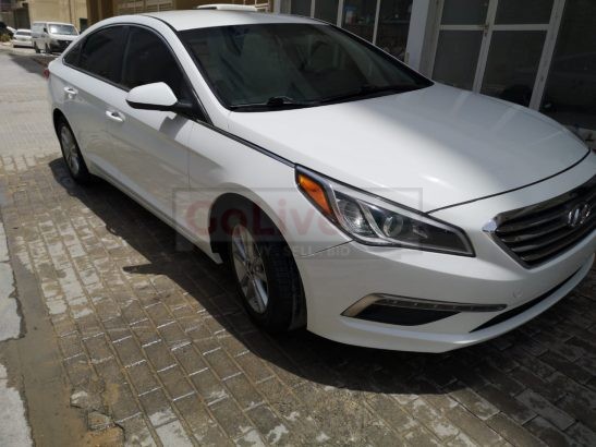 HYUNDAI SONATA 2015 MID OPTION WHITE , USA IMPORTED FOR SALE ( CUSTOM DOCUMENT )