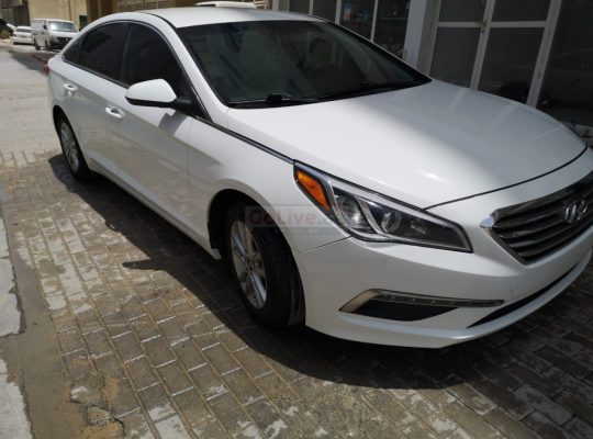 HYUNDAI SONATA 2015 MID OPTION WHITE , USA IMPORTED FOR SALE ( CUSTOM DOCUMENT )