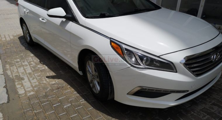 HYUNDAI SONATA 2015 MID OPTION WHITE , USA IMPORTED FOR SALE ( CUSTOM DOCUMENT )