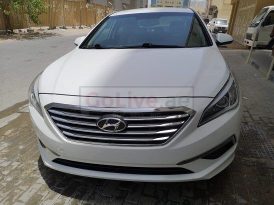 HYUNDAI SONATA 2015 MID OPTION WHITE , USA IMPORTED FOR SALE ( CUSTOM DOCUMENT )