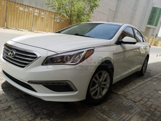 HYUNDAI SONATA 2015 MID OPTION WHITE , USA IMPORTED FOR SALE ( CUSTOM DOCUMENT )