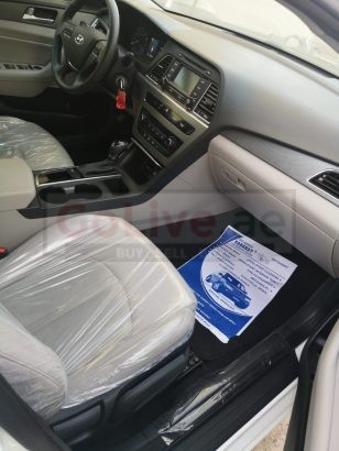 HYUNDAI SONATA 2015 MID OPTION WHITE , USA IMPORTED FOR SALE ( CUSTOM DOCUMENT )