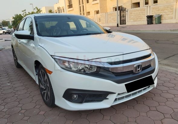 HONDA CIVIC 2018, WHITE COLOR, MID OPTION, WITH CAMERA, USA IMPORTED , PERFECT CONDTION