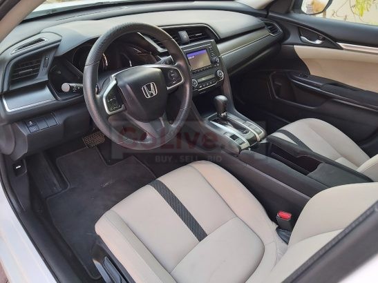 HONDA CIVIC 2018, WHITE COLOR, MID OPTION, WITH CAMERA, USA IMPORTED , PERFECT CONDTION