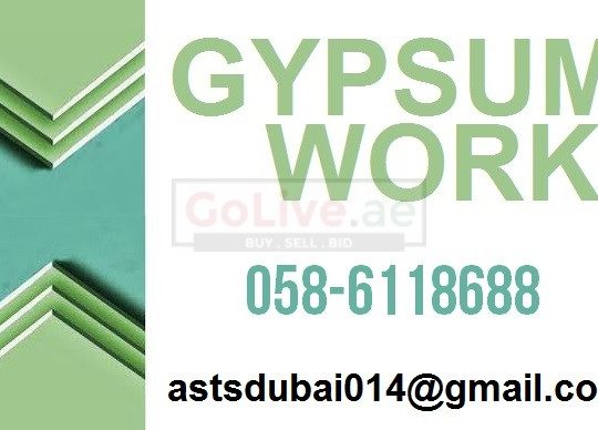 Gypsum Partition Work in JLT Al Barsha JBR JVT Business Bay Downtown Dubai