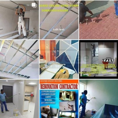 Low Cost-Gypsum Partition,Ceiling and painting work company Sharjah Dubai /0501632258