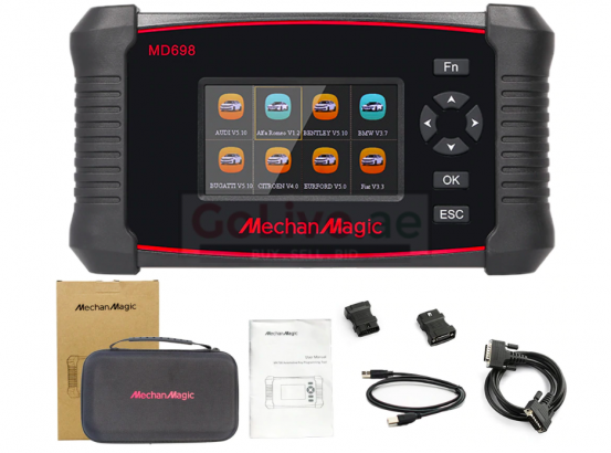 MechanMagic MD698 OBD2 Car Scanner Diagnostic Compute Tool Full System with ABS SRS Engine & more ( FREE LIFETIME ONLINE UPDATE )