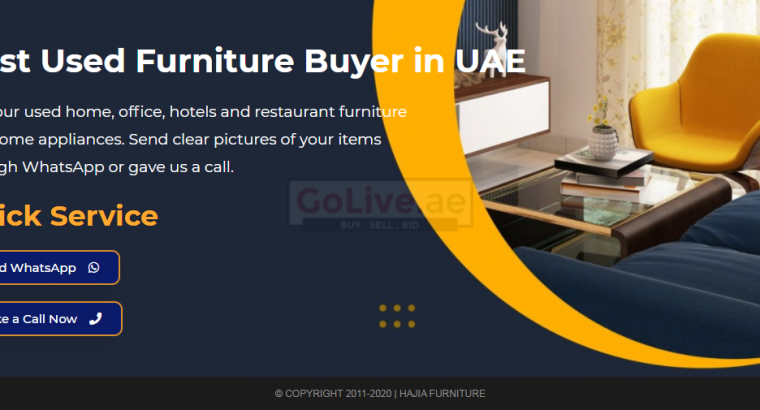 Used Furniture buyer UAE | Used Home Appliances Buyer | Best Dealer