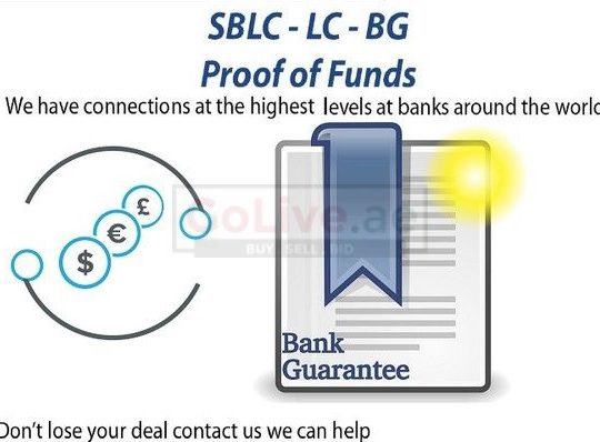 Bank Guarantee/SBLC/MT760,Financing,Loan,Monetizing,PPP Trading + More.